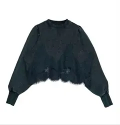 Ameri CHEMICAL OVERDYE LACE SWEAT TOPのサムネイル