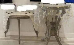 結婚式 ウェルカムスペース4点セット(クロス、写真立て、小花) バラ売り可