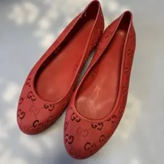 GUCCIグッチ　ラバーシューズ　サイズ38 レッドのサムネイル