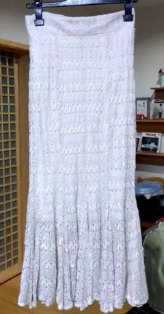 お買い得❗️dazzlin レース ロングマーメードスカート 生成り　Fサイズ