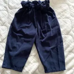 フリルパンツ　ネイビー　80センチ ズボン　男女兼用　　ブルー　西松屋　パンツ