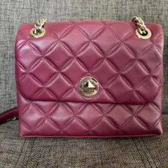 kate spade 2way レザー キルティング ショルダーバッグ