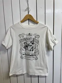 Disney ディズニー100周年記念　キャラクター　半袖Tシャツ　ミッキー　白