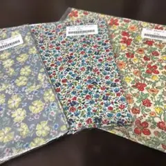 花柄コットン生地セット 0.5m