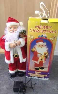 サンタクロース 電飾人形 動作確認OK クリスマス 置物 レトロ インテリア