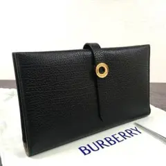未使用品 BURBERRY 長財布 ブラック バーバリーチェック 239のサムネイル