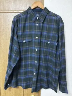 OLD Stussy チェック柄 長袖ネルシャツ L