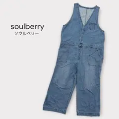 ソウルベリー デニム サロペット オールインワン ワイドパンツのサムネイル