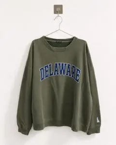 DELAWARE カレッジロゴ スウェット カーキのサムネイル