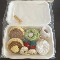 あみぐるみ　パンケーキ　果物　お弁当　ハンドメイド　ピクニック　新品