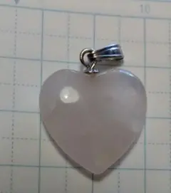 ローズクォーツ ハート型ペンダントトップ