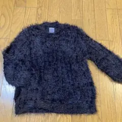ZARA ブラックファーセーター 134cm