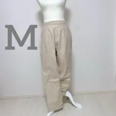 アースミュージック&エコロジー　カジュアルパンツ　ストレート　ベージュ　M