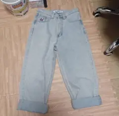 ポーラースケート BIG BOY ブルー　デニムパンツ　S