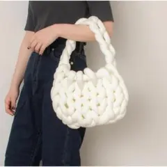 マンドゥバッグ トートバッグ レディース 軽い 小さめ 肩掛け 軽量 通勤 白