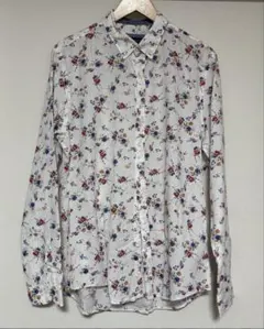 ZARA メンズ　花柄シャツ