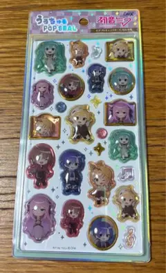 うるちゅるポップシール　初音ミク