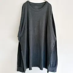 FRUIT OF THE LOOM ダークグレー コットン長袖カットソー L