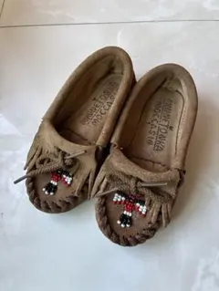 MINNETONKA MOCCASINS ブラウン モカシン ミネトンカ18cm