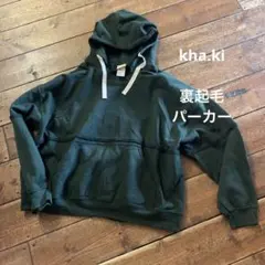kha:ki パーカー ダークグリーン