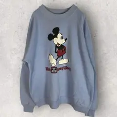 【DISNEY】ディズニー ミッキーマウス sweat shirt XL 80s
