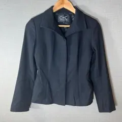 【クードシャンス C de C】カシミヤ混 ショートジャケット(36 S)黒のサムネイル