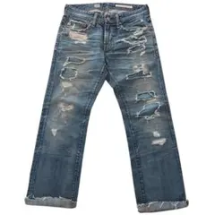 ADORIANO GOLD SCHMIED ダメージ加工デニムパンツのサムネイル
