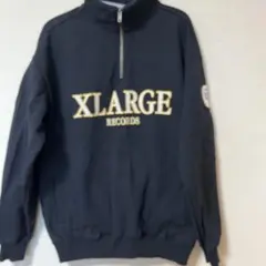 XLARGE RECORDS ジップアップ トレーナー Lサイズ ブラック