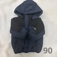 ブランシェス 中綿コート ネイビー　男の子　90 冬　ダウン