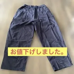 SUN VALLEY⭐︎コットン100% カジュアルパンツ ネイビー Mサイズのサムネイル