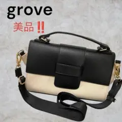 【grove 】グローブ ショルダーバッグ ツートン バック