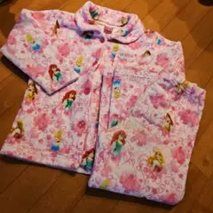 ディズニープリンセス フリースパジャマセット