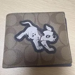 COACH 101匹わんちゃん 二つ折り財布
