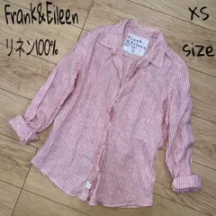 フランクアンドアイリーン　BARRY 麻　リネン　スキッパーシャツ　ストライプのサムネイル