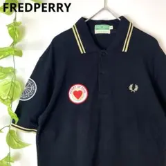 美品【1300着限定モデル】✨フレッドペリー 半袖ポロシャツ 英国製 M12黒金