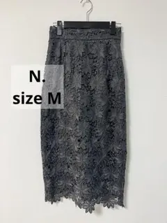 N. フラワーレース タイトスカート グレーのサムネイル