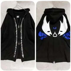 MINT NeKO ミントネコ 猫耳ドルマンパーカー 黒 フリーサイズ - メルカリ