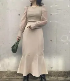 FRAY I.D オーガンスリーブプルスカートセットアップ