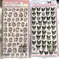 正規品 キティ クロミ サンリオ ボンボン ドロップ シール mini ミニ