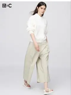 U*O様 UNIQLO コットンキュロット　XLサイズ　色：ベージュ