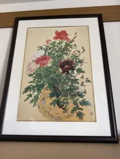 日本の名画 牡丹額入り 高精細複製画 川端龍子冨貴図 当日発送 - メルカリ
