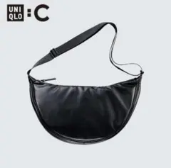 UNIQLOユニクロC レザータッチラウンドショルダーバッグ