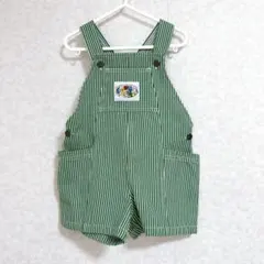 しまむら チマジロ　ヒッコリーサロペット 100