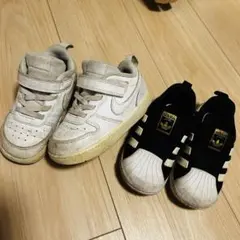 アディダススニーカー NIKEスニーカーセット14cm