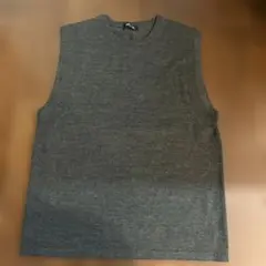 COMME CA ISM ダークグレー ニットベスト