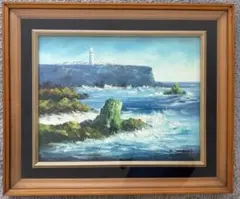 【真作】絵画　古田敏之　油彩3号　南フランス　地中海の港町　Z132 真作】絵画 古田敏之 油彩3号 南フランス 地中海の港町 Z132 - メルカリ