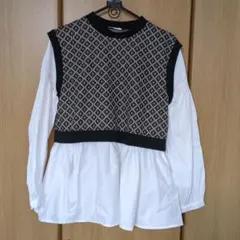 新品 しまむら Lutiqueブラウス Lサイズ