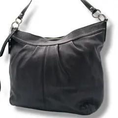 極美品 COACH 2wayバッグ オールレザー ブラック F13764