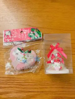 レトロ ハローキティ クリスマスオーナメント　ミニクリスマスツリー