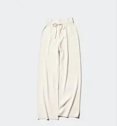 ユニクロ　ウォッシャブルリブニットパンツ